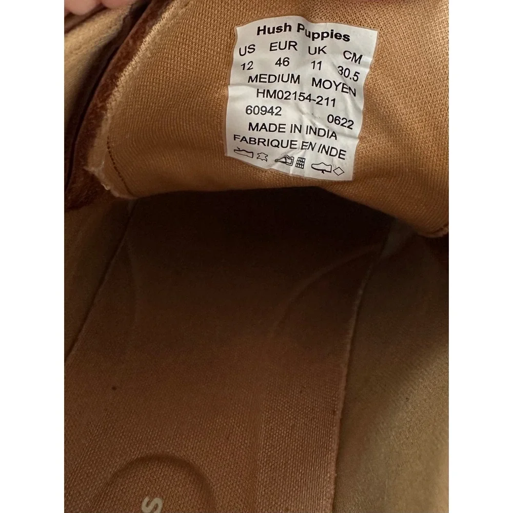 Hush Puppies Men Brown Leather Chukka Boots Bounce HM02154-211 Size 12